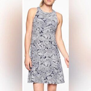 Athleta Sleeveless Palm Santorini High Neck Dress